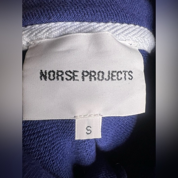 Norse Projects Blue Hoodie sweater. Size Small - Picture 4 of 6